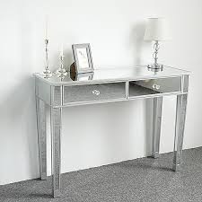 Buy mirrored vanity set at great prices and furnish any area while storing clothing easily. Mirrored Vanity Table Console Mirror Glam Drawers Hallway Bedroom Furniture Wish