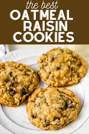 The Best Oatmeal Raisin Cookies These Soft Chewy Oatmeal Cookies With Plump R Best Oatmeal Raisin Cookies Cookie Recipes Oatmeal Raisin Oatmeal Raisin Cookies
