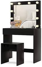 Check spelling or type a new query. Amazon Com Mecor Led Dressing Table Makeup Vanity Table W 10 Led Lights Mirror Vanity Set With Stool D In 2021 Wood Dressing Table Dressing Table Bedroom Vanity Table
