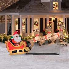 Are you looking to add a little christmas spirit at your office. 6 Floating Santa Sleigh With Reindeers Airblown Inflatable Christmas Inflatable Christmas Decorations Christmas Yard Decorations Outdoor Christmas Decorations