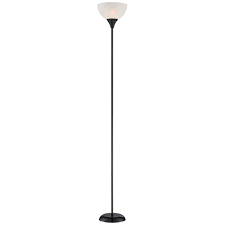 Decorate lighting fixtures with elegant shades. 360 Lighting Modern Torchiere Up Light Floor Lamp With Tall Black Thin Profile And White Shade Walmart Com Walmart Com