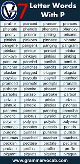 Microsoft word is the most commonly used word processor for personal and professional use. Seven Letter Words Starting With P Grammarvocab
