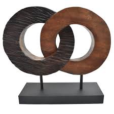 Virago Home Decor Ahsap Halkalar Seklinde Standli Modern Masa Ustu Dekoratif Obje Biblo Ahsap Halkalar Seklinde Modern Dekoratif O Modern Antika Ahsap Rustik