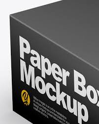 Download Paper Box Mockup In Box Mockups On Yellow Images Object Mockups PSD Mockup Templates