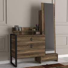Union Rustic Taylor Dressing Table With Mirror Reviews Wayfair Co Uk Vanity set with mirror and stool vintage antique makeup dresser for women table drawer organizer bedroom furniture cherry.