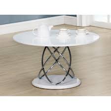 Your coffee table is essentially a functional jewel at the center of your family space. Eclipse White Gloss Lamp Table With Chrome Spiral Frame