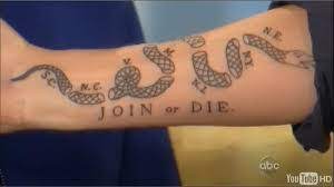 Is it true the 'join or die' tattoo on your forearm was meant as an expression of your patriotism when you became a u.s. What Does Join Or Die Tattoo Mean Represent Symbolism
