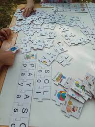 Puzzle Para Formar Palabras Happy Mama Forma Palabras Palabras Materiales Didacticos