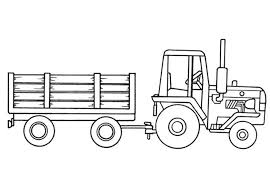 Traktor Mit Anhanger Ausmalbild Ausmalbilder Traktor Ausmalen Kinderfarben