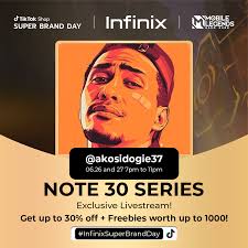 Xfans! Ngayong June 26-30 na ang INFINIX SUPER BRAND DAY sa TikTok Shop. 🤩  Kapana-panabik na DISCOUNTS at FREEBIES up to Php 1000 ang naghihintay sa  inyo sa #TikTokShop livestream kaya i-set