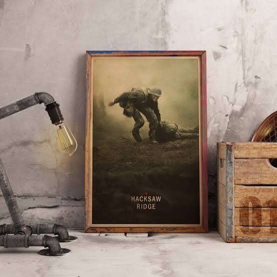 Hacksaw Ridge Movie Poster: WWII Drama Art Print on Kraft Paper - Etsy