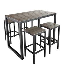 Chez fermob, elles ne manquent pas ! Table De Jardin Haute Grise Escale Bar Table Outdoor Tables And Chairs Pub Table