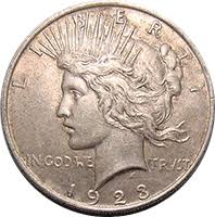 1923 S Peace Dollar Value Cointrackers