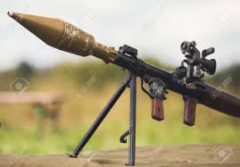Send your enemies flying, explode their bases and crush their buildings! Front View At Bazooka Weapon Against Tanks Lying On Ground Stock Photo Picture And Royalty Free Image Image 90141037