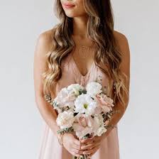 Burgundy flowers are so versatile in wedding bouquets! Dusty Rose And Cream Bridesmaid Diy Wedding Flowers Flower Moxie