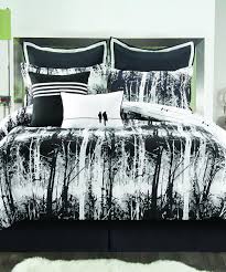Black And White Twin Comforter Black White Woodland Comforter Set Zulily Comforter Sets White Bed Set Queen Comforter Sets
