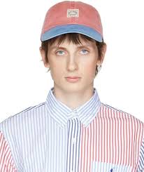 Ralph Lauren Red & Blue Long-Bill Cap In Adirondack Berry