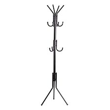 Langria Standing Entryway Coat Rack Coat Tree Hat Hanger Holder 11 Hooks Jacket Umbrella Tree Stand Base Metal Black Entryway Coat Rack Hat Hanger Coat Rack