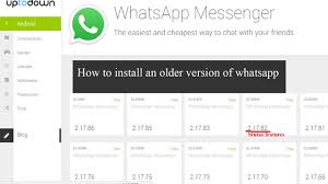 You can install old whatsapp messenger apk which can be found in plenty of websites, perhaps, since whatsapp is an application which runs over an internet . Download Whatsapp For Android Apk Old Version Abcrex