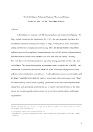At the national level, legislative measures that exist to prevent human rights violations and abuses can be found in acts. Pdf Work Life Balance Policies In Malaysia Theory And Practice Nor Diana Mohd Mahudin And Noraini Noor Academia Edu