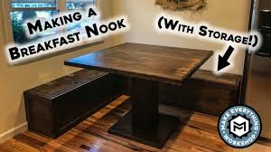 The marston dining nook set creates a charming the marston dining nook set creates a charming space to enjoy meals with smooth seats and exquisite design. Making A Breakfast Nook With Storage Youtube