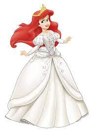 Arile S Wedding Dress By Yukiusagi1983 On Deviantart Disney Princess Ariel Disney Princess Wedding Disney Princess Wallpaper