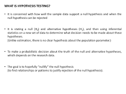 (a) patient experience data (i.e. Hypothesis Testing Overview