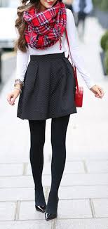 Black And White Plaid Skirt Outfit Ideas 30 Outfit Ideas For Every Holiday Party Preppy Holiday Outfit Casual Party Outfit Holiday Party Outfit Casual