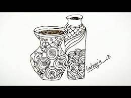 畫一個花瓶 วาดร ปแจก น draw a vase youtube artwork abstract artwork abstract