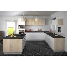 Cuisine moderne en bois frene. Cuisine Type 10 310cm 310cm Frene Cuisine Complete Cdiscount Maison