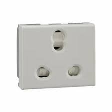 L&t E&A SOCKET 6/16A 3 MOD-W with ISI, Polycarbonate at ₹ 241/piece in Mumbai