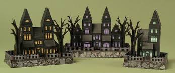 New Paper Craft Mini Haunted House Paper Models Free Templates Download At Papercraftsquare Com Halloween Paper Halloween Decorations Halloween House