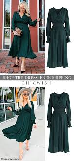 Free Shipping Easy Return Up To 30 Off Holiday Outfit Party Dress Satin Button Down Wrap Midi Dress In Dark Green Lauren Simple Dress Casual Dresses For Teens Simple Dresses