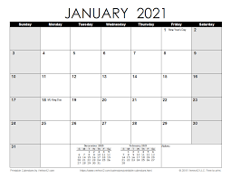 You can also see the current year's calendar and holidays on the top side of the website. Free Downloadable 2021 Word Calendar 2021 Annual Blank Word Calendar Template Free Printable Free Easy To Print Pdf Version Of 2021 Calendar In Various Formats