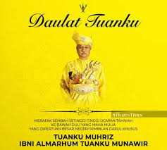 Yang dipertaun besar, negeri sembilan, tuanku muhammad shah ibni tuanku antah (1888) ada pendapat menyatakan. Tuanku Muhriz Never Forget Values Sensitivity Of All Races