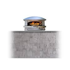 Stone outdoor fireplace with pizza oven. Countertop Artisan Fire Pizza Oven Kalamazoo Outdoor Gourmet