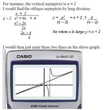The asymptotes of a hyperbola exercise appears under the algebra ii math mission, precalculus math mission and mathematics iii math mission. Howto How To Find Vertical Asymptotes On A Graphing Calculator
