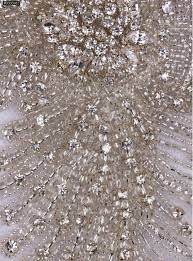 Swarovski Tasli Ve Boncuklu Beyaz Aplike A2659 Swarovski Payet Aplike