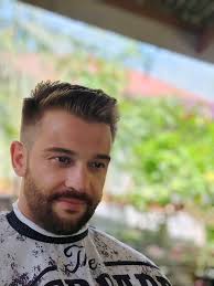 German client 💇 Garage barber set-up for the meantime 💈  #hairtransformation