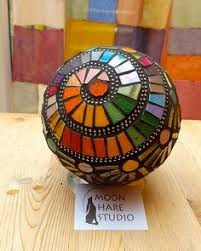 The most common bowling ball mosaic material is glass. 240 Mosaic Spheres Bowling Balls Ideas Mosaic Bowling Ball Art Mosaic Bowling Ball