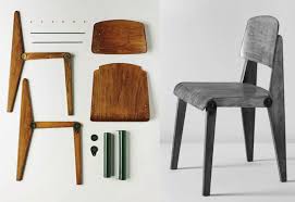 Fauteuil de salon by jean prouvé for vitra fauteuil de salon joins simple planes into a unified architectural object with a comfortable chaise model cafétéria n°300 par jean prouvé sur artnet. Histoire De Design Chaise Metropole N 305 Jean Prouve 1934