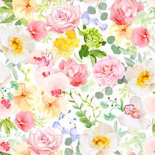 Affordable and search from millions of royalty floral pattern stock photos and images. Multicolor Floral Seamless Print With Varied Plants And Flowers Royalty Free Cliparts Vectors And Stock Illustration Image 58601624