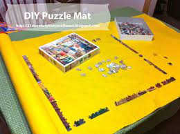 Mat measures 46 x 26 inches. 21st Century Keeper At Home Diy Puzzle Mat Diy Puzzles Puzzle Mat Craft Organization Diy