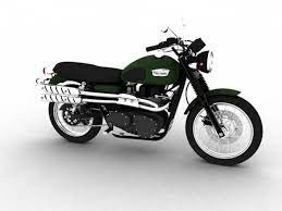 Triumph Scrambler 900 2012 By Gonzo 3d P Triumph Scrambler 900 2012 P P Made In 3ds Max Includes Standard And Brazil R Triumph Scrambler Triumph 3d Model