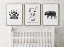 Baby Boy Nursery Decorbear Cave Greylittle Bearbear Etsy Baby Boy Nursery Decor Baby Bear Nursery Baby Boy Room Nursery