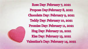 It has origins in the roman festival of lupercalia, which celebrated the coming of spring and included fertility rites and other activities. Valentine S Week List 2021 Checkout All Special Days With Date Information News