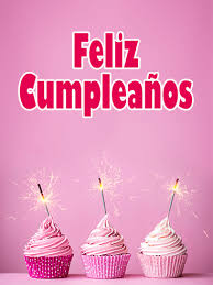 Happy Birthday Cake Images In Spanish Pink Happy Birthday Cupcake Card In Spanish Feliz Cumpleanos Birthday Greeting Cards By Davia Happy Birthday Fireworks Flower Birthday Cards Happy Birthday Cards