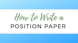 Like a debate, a position paper presents one side of an arguable opinion about an issue. How To Write A Position Paper Youtube