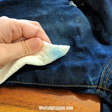 Use a cotton ball or paper towel saturated with acetone (available in drugstores in the nail polish remover section) to blot the backside of the fabric. How To Get Acrylic Paint Out Of Jeans Even After Its Dried