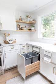 Pull Out Kitchen Trash Can Cabinet With Two Trash Bins And A Built In Paper Towel Holder I Need T White Kitchen Design Kitchen Design Interior Design Kitchen